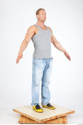 Whole Body Man Animation references White Casual Muscular